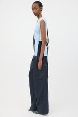 Celine Knit Mesh Panel Vest