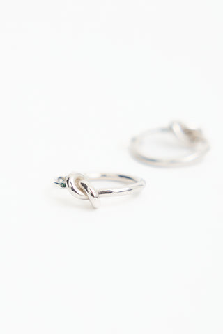 Celine Knotted Hoop Earrings
