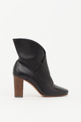 Celine Leather Wrap Ankle Boot