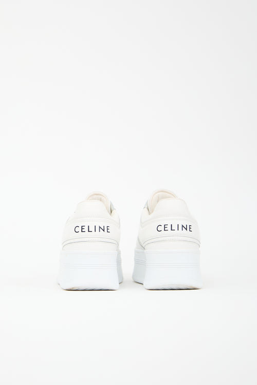 Celine Leather Block Platform Sneaker
