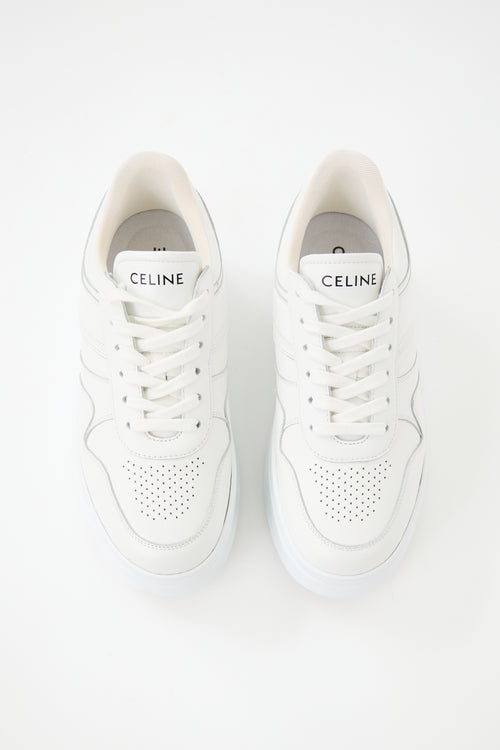 Celine Leather Block Platform Sneaker