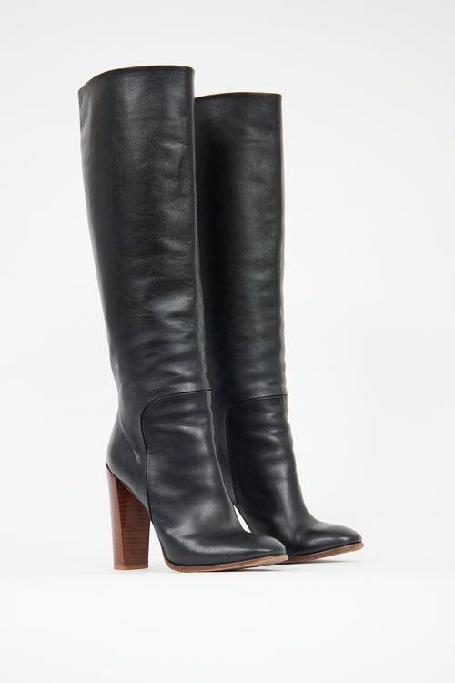 Celine Leather Claude Boot