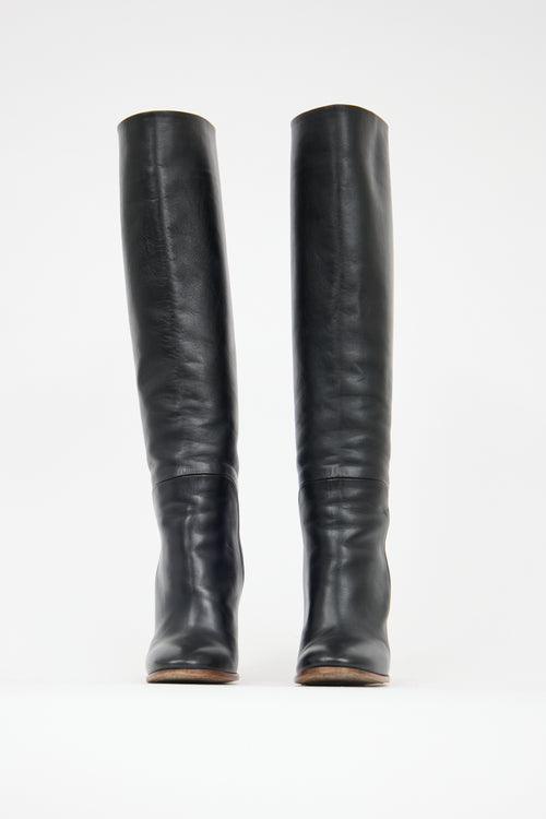 Celine Leather Claude Boot