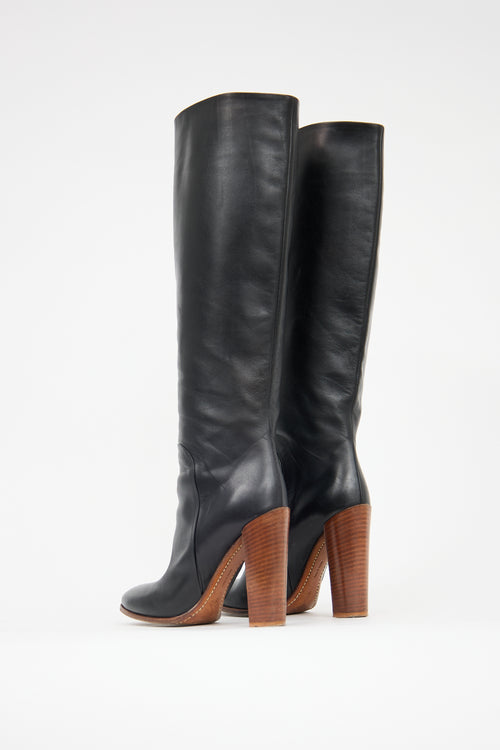 Celine Leather Claude Boot