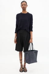 Celine Leather Embossed Cabas Bag