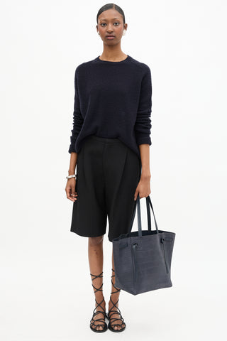 Celine Leather Embossed Cabas Bag