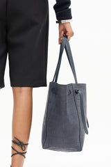 Celine Leather Embossed Cabas Bag