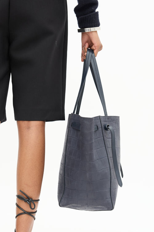 Celine Leather Embossed Cabas Bag