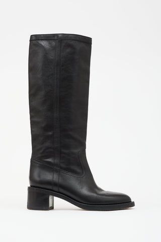 Celine Leather Folco Boot