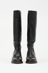Celine Leather Folco Boot