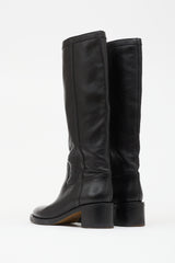 Celine Leather Folco Boot