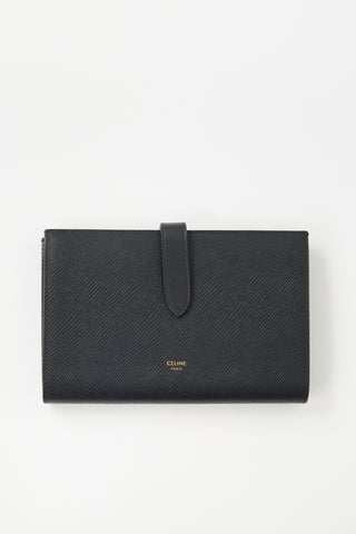Celine Leather Large Bifold Wallet