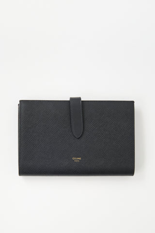 Celine Leather Large Bifold Wallet