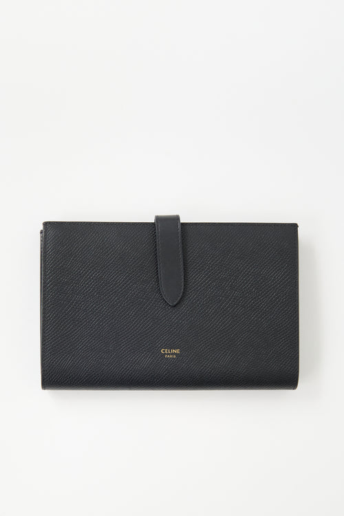 Celine Leather Large Bifold Wallet