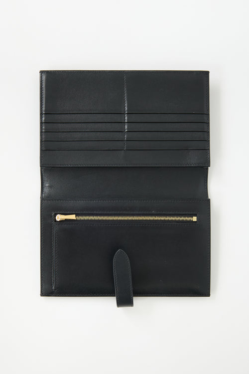Celine Leather Large Bifold Wallet