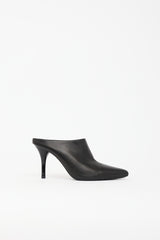 Celine Leather Pointed Mule