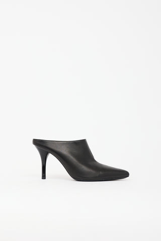Celine Leather Pointed Mule