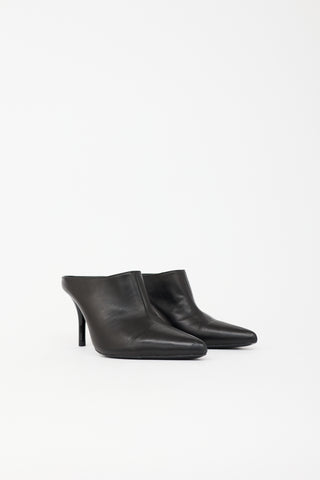 Celine Leather Pointed Mule
