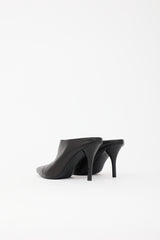 Celine Leather Pointed Mule