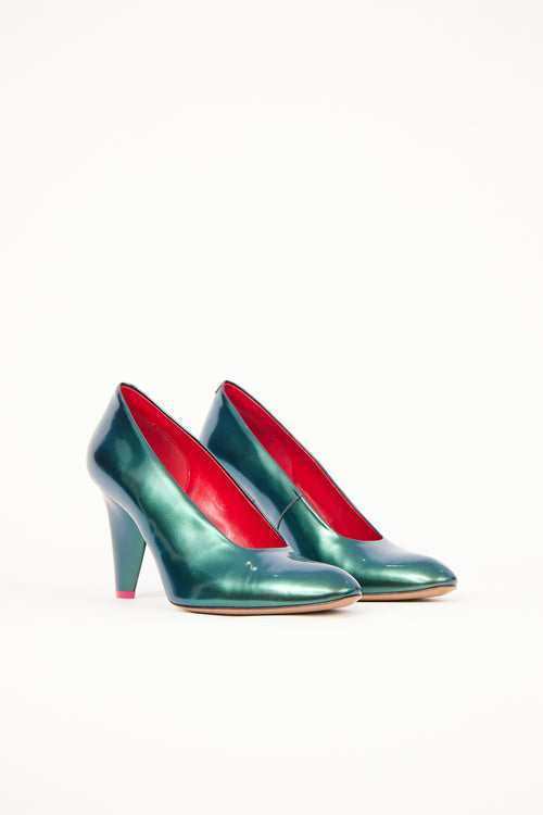 Celine Leather Iridescent Pump