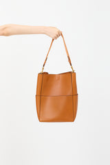 Celine Leather Sangle Tote Bag