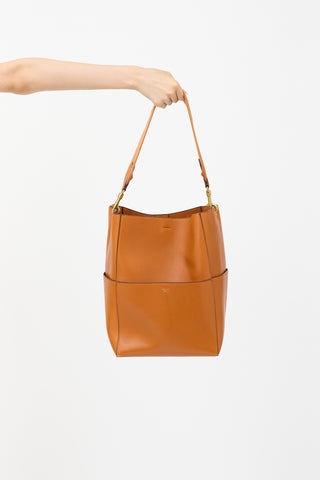 Celine Leather Sangle Tote Bag
