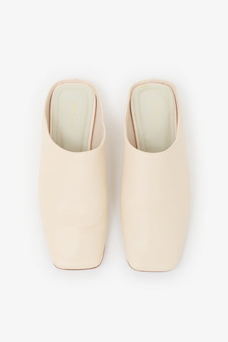 Celine Leather Square Toe Mule