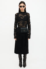 Celine Leather Tassel Belt Bag