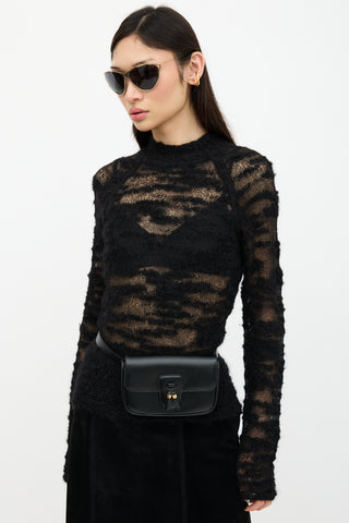 Celine Leather Tassel Belt Bag