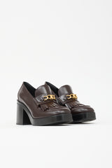 Celine Leather Tess Loafer Heel