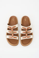 Celine Leather Tippi Triomphe Slide
