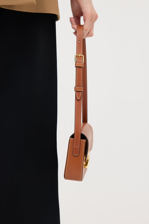 Celine Leather Triomphe Claude Bag