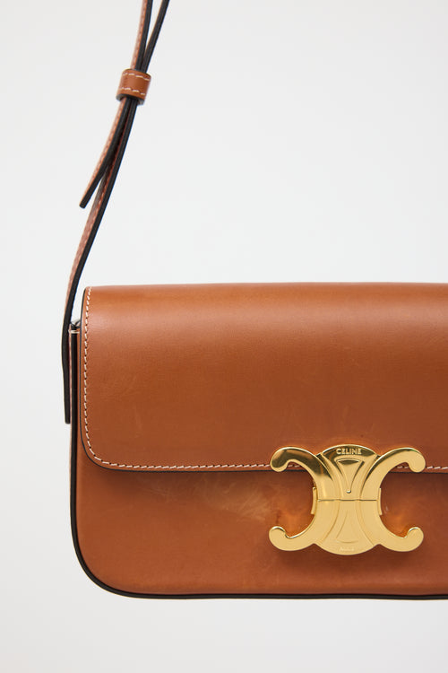 Celine Leather Triomphe Claude Bag