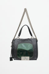 Celine Leather Turnlock Chain Bag