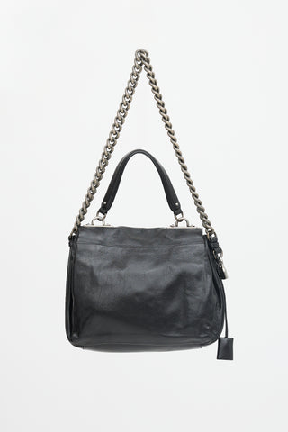 Celine Leather Turnlock Chain Bag
