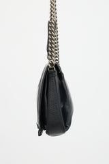 Celine Leather Turnlock Chain Bag
