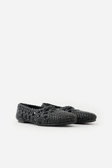 Celine Leather Woven Flat