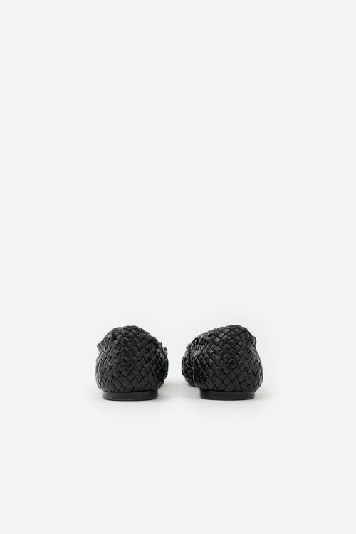 Celine Leather Woven Flat
