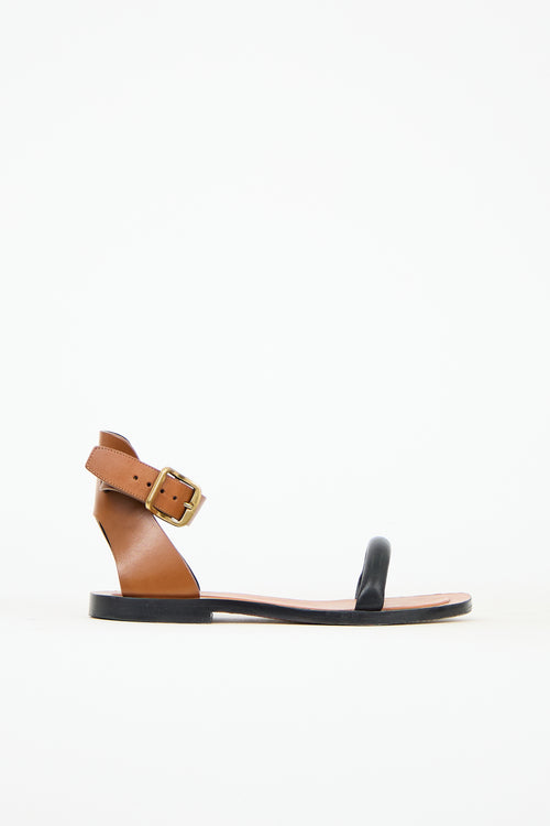 Celine Leather Buckle Sandal