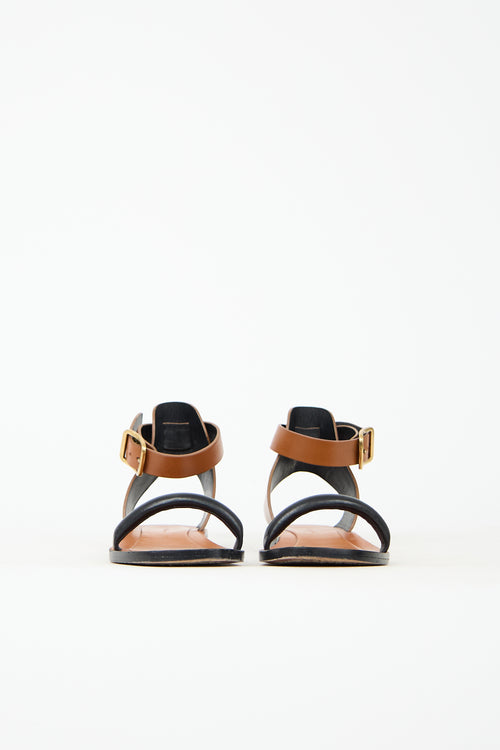 Celine Leather Buckle Sandal