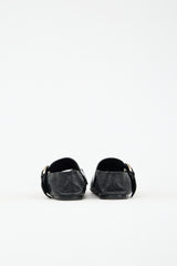 Celine Leather Buckle Pointed Toe Flat