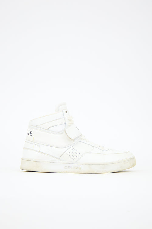 Celine Leather CT-02 Mid Sneaker