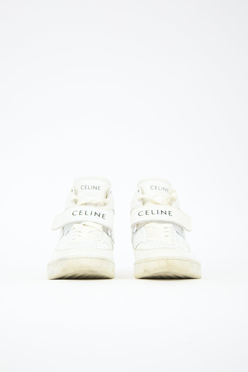 Celine Leather CT-02 Mid Sneaker