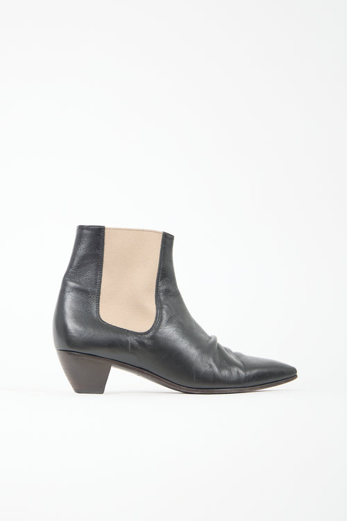 Dior Leather D-Racer Chelsea  Boot