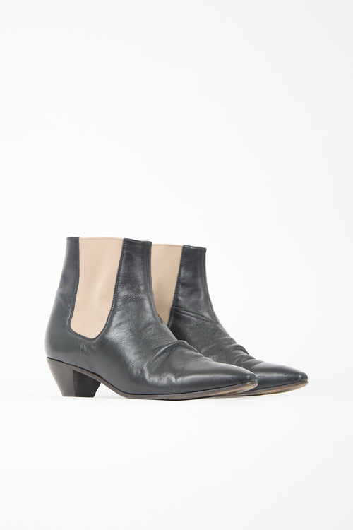 Dior Leather D-Racer Chelsea  Boot