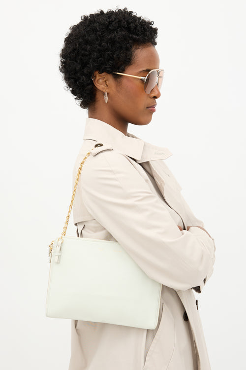 Celine Leather Zip Chain Bag