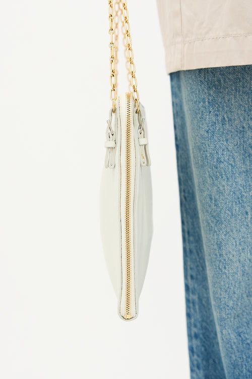 Celine Leather Zip Chain Bag