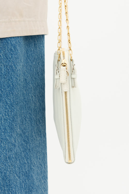 Celine Leather Zip Chain Bag