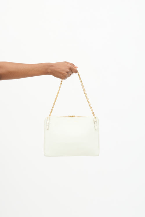 Celine Leather Zip Chain Bag