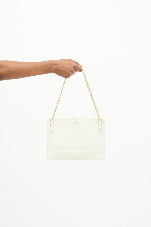 Celine Leather Zip Chain Bag